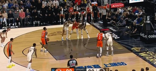 又开始了！马瑟林罚球 追梦与尼德豪泽篮下卡位纠缠